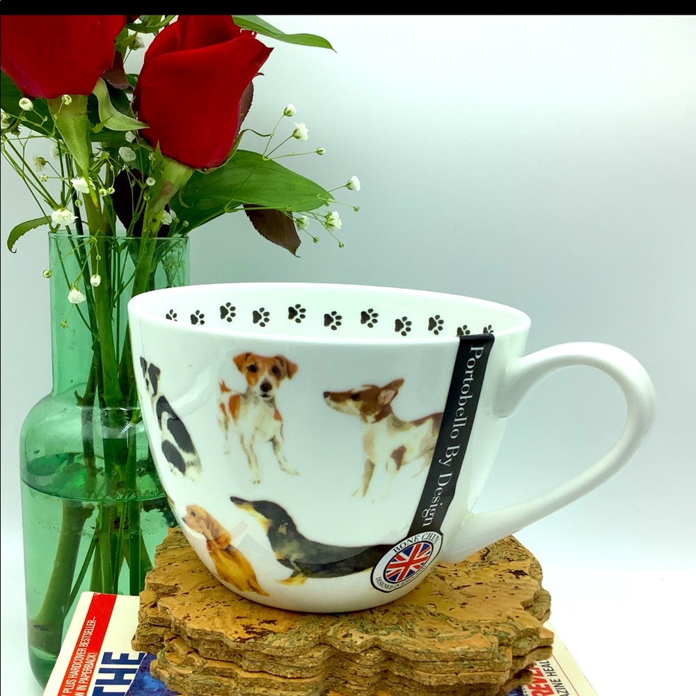 Portobello by Design..Bone China “The Dog loves Me Best” Mug  18 oz. New 🐾